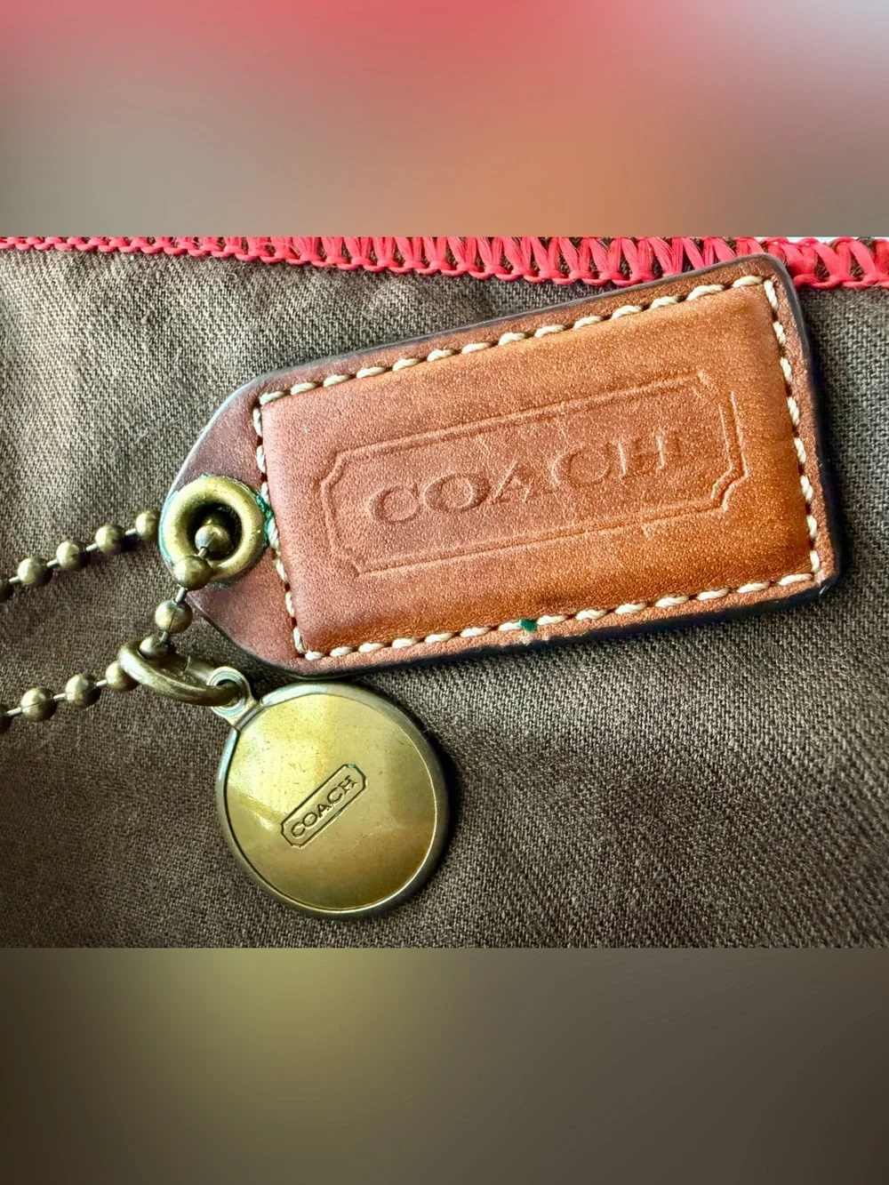 Coach 65th Anniversary Mandy Satchel Shoulder Bag w/Legacy Stripe lining - Picture 6 of 15